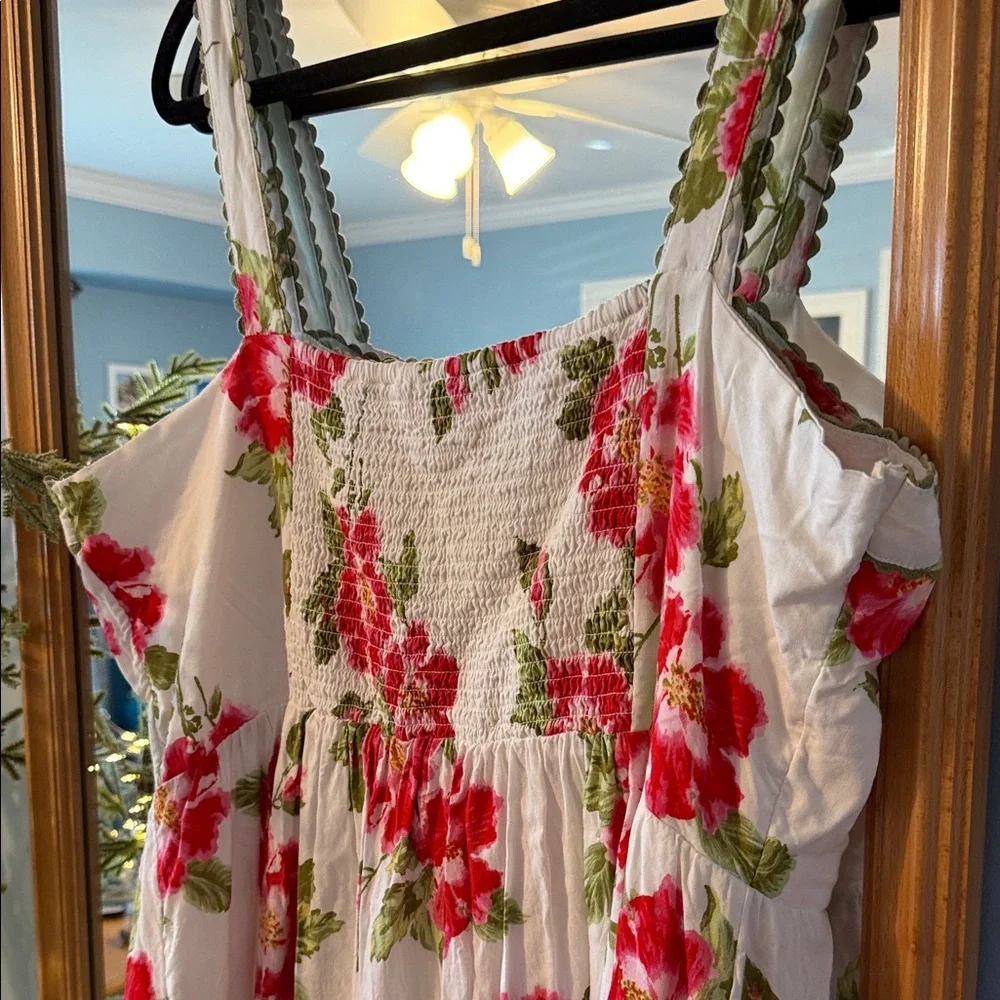 LC Lauren Conrad White Floral Sundress - Picture 5 of 6